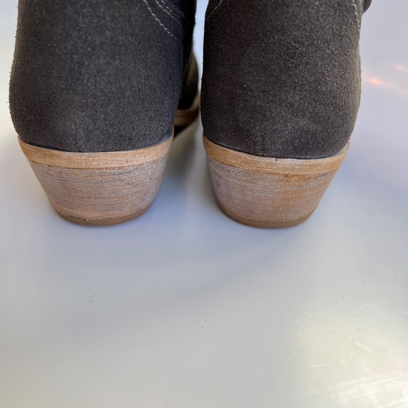 Sam Edelman Myron Suede Pull On Ankle Booties Gray Size 6 M - Picture 9 of 13